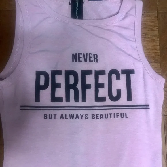 NWT “Never Perfect But Always Beautiful” Romper - Picture 3 of 4